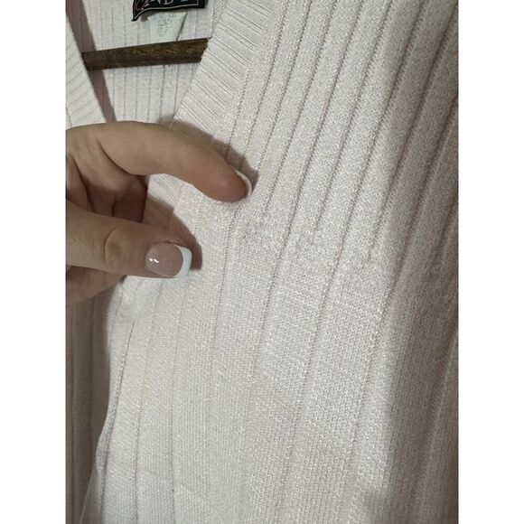 Eye Candy Y2K Pink‎ Cropped Sweater Preppy Fitted Knit 90s Clueless Small - Picture 5 of 7